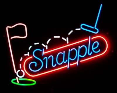 Snapple Golf Neon Sign